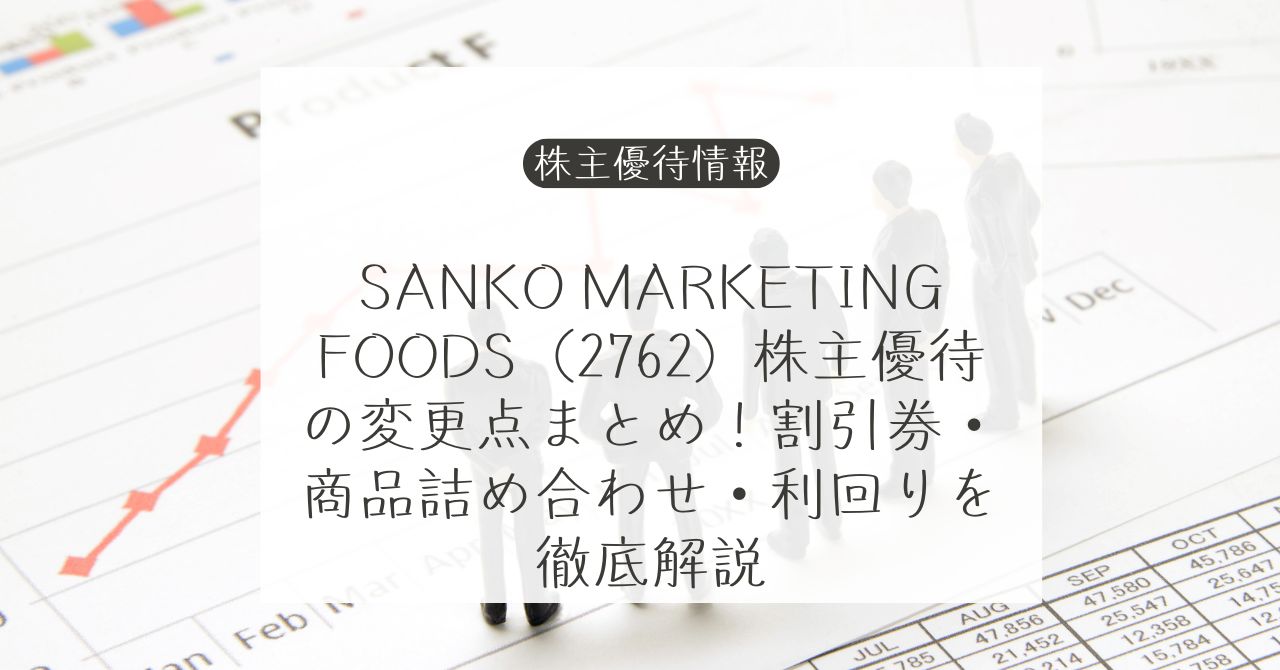 SANKO MARKETING FOODS株主優待の20%割引券と優待品