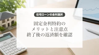 住宅ローン固定金利特約のメリットと注意点