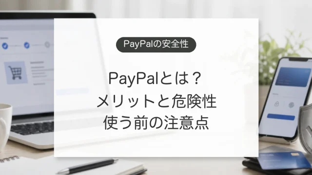 PayPalの安全性とメリット、危険性、手数料の注意点