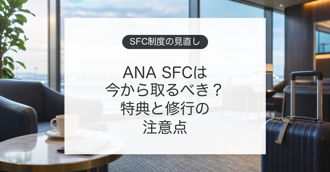 ANA SFCの制度見直しとスーパーフライヤーズカードの特典