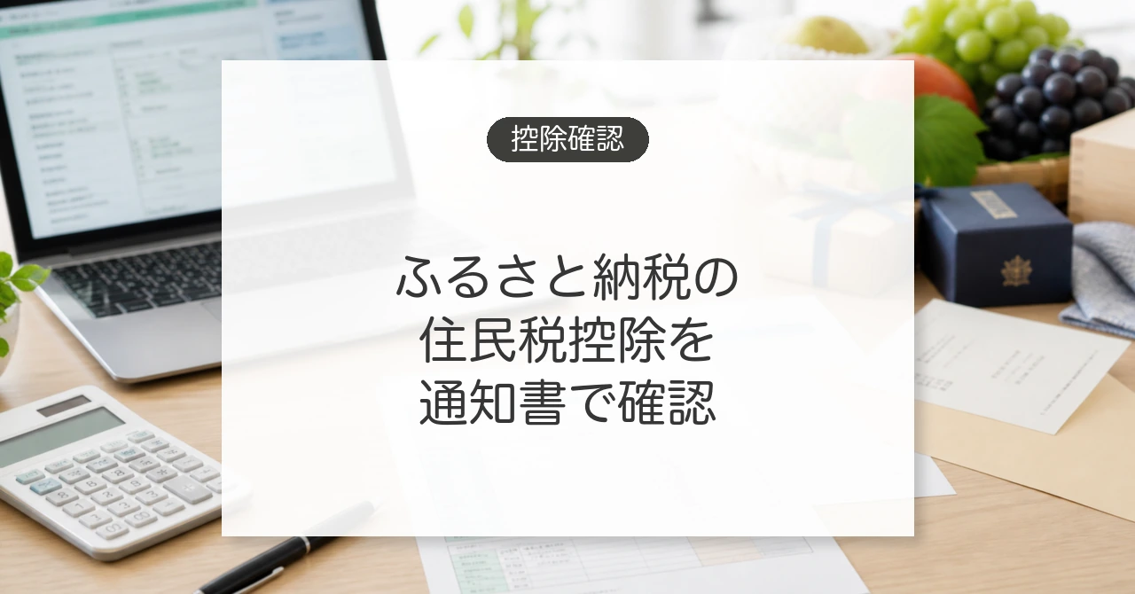 ふるさと納税の住民税控除を通知書で確認する方法