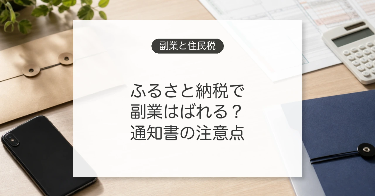 ふるさと納税と副業の住民税通知