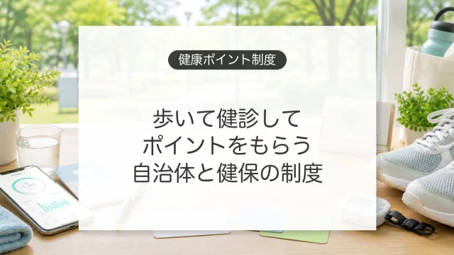 自治体や健康保険組合の健康ポイント制度