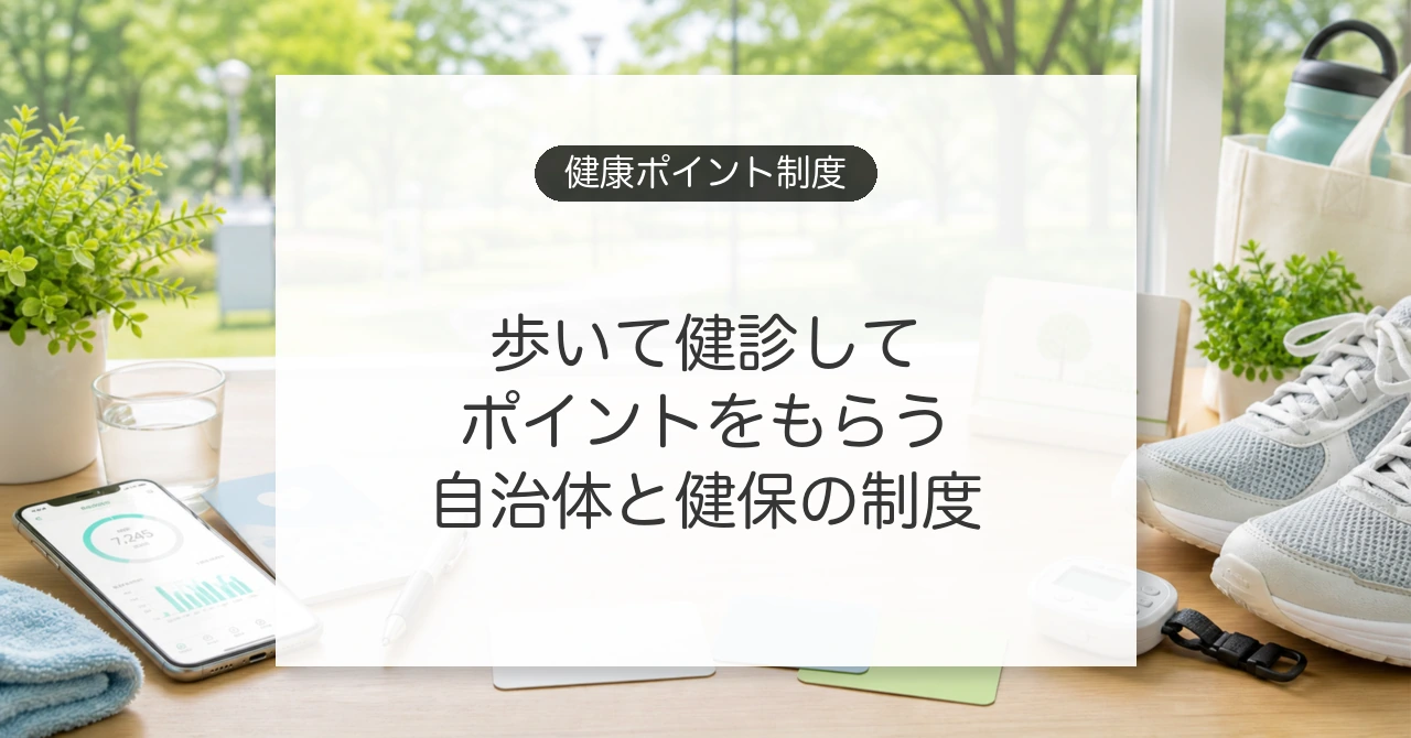 自治体や健康保険組合の健康ポイント制度