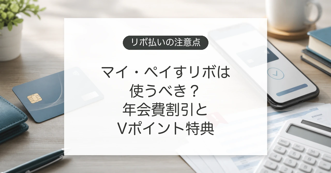 マイ・ペイすリボの年会費割引とVポイント特典、手数料の注意点