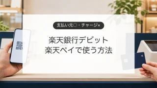 楽天銀行デビットカードを楽天ペイの支払い元に設定する方法