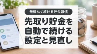 先取り貯金の始め方｜自動入金と振替の違い、無理なく続く金額の決め方