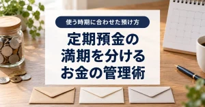 定期預金の満期を分ける方法|3か月・半年・1年で余裕資金を管理する
