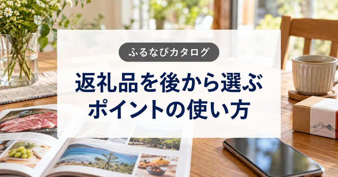 ふるなびカタログとは？返礼品を後から選ぶポイントの使い方と注意点