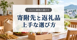 ふるさと納税の寄附先と返礼品の選び方