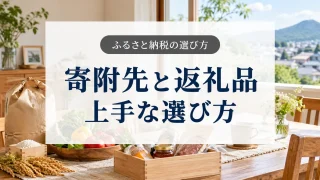 ふるさと納税の寄附先と返礼品の選び方