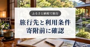 ふるさと納税の旅行先と利用条件