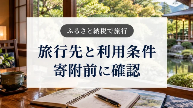 ふるさと納税の旅行先と利用条件