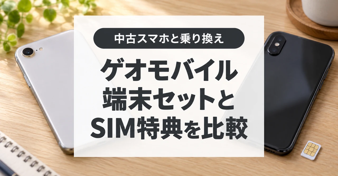 ゲオモバイルのUQキャンペーンと中古スマホの選び方