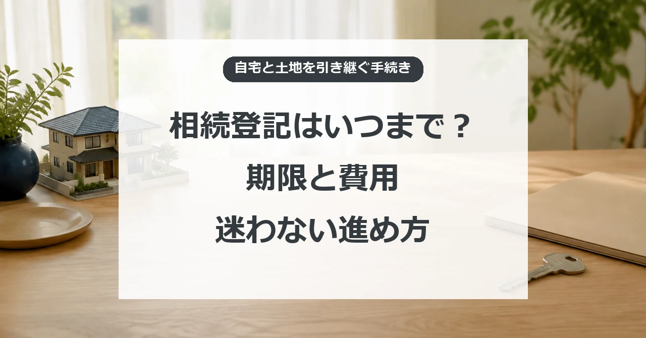 相続登記の期限と費用、手続きの進め方