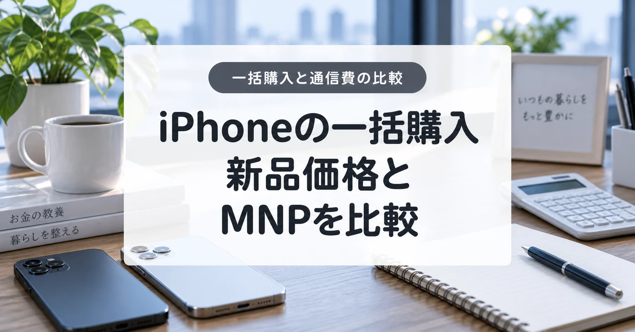 iPhoneを一括購入するならどこが安い?新品価格とMNPのお得度を比較