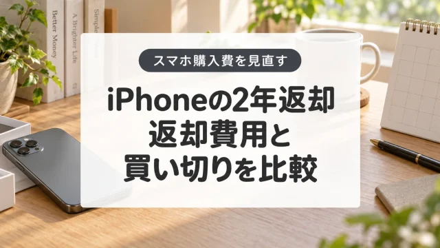 iPhoneを2年返却で安く使うには？返却費用まで含めて4社比較
