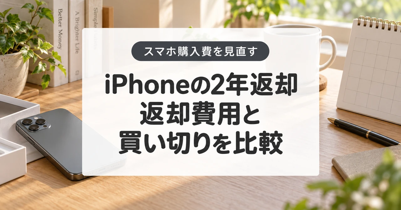 iPhoneを2年返却で安く使うには？返却費用まで含めて4社比較