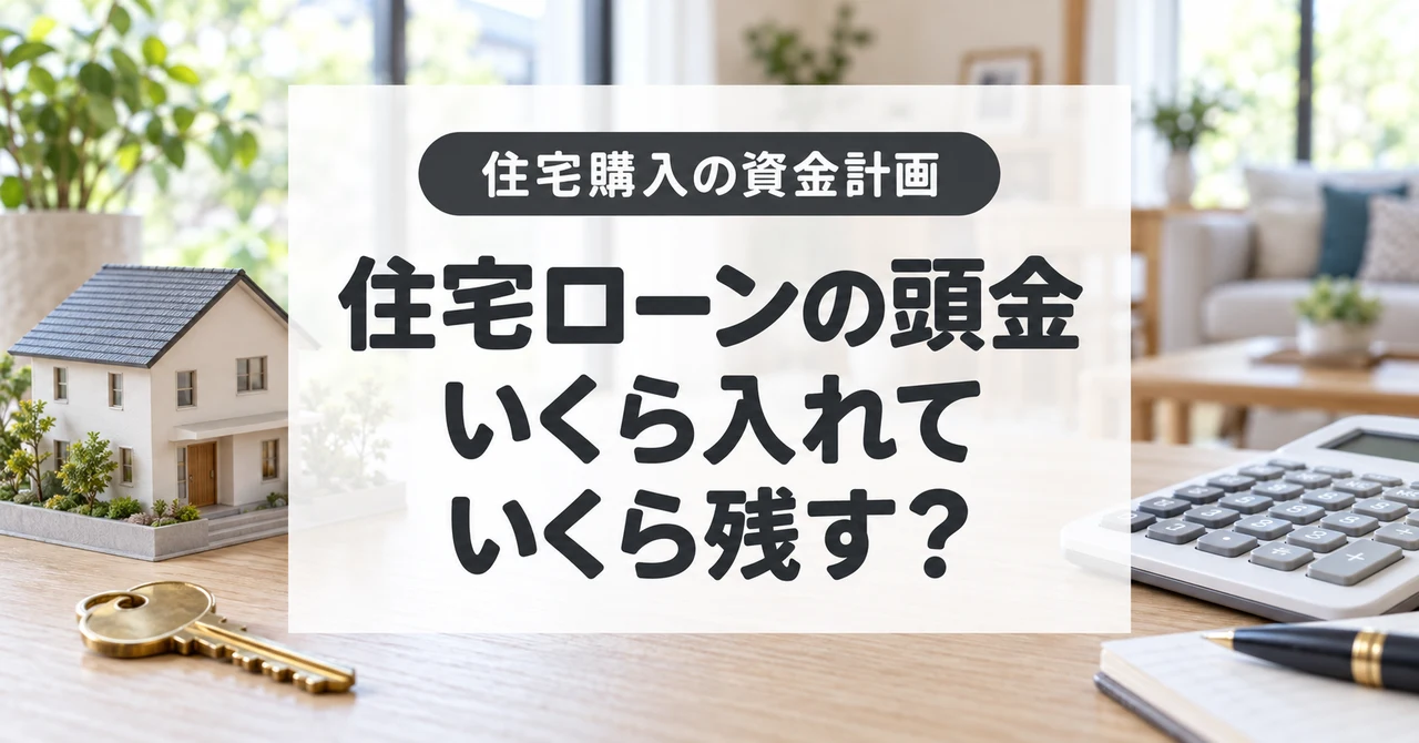 住宅ローンの頭金はいくら必要？0円、300万円、500万円と手元資金を比較