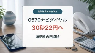 0570ナビダイヤルの値上げと通話料を抑える方法