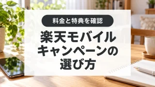 楽天モバイルの料金とキャンペーンを選ぶ申込ガイド