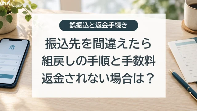 振込を間違えたときの初動と組戻しの手順・手数料