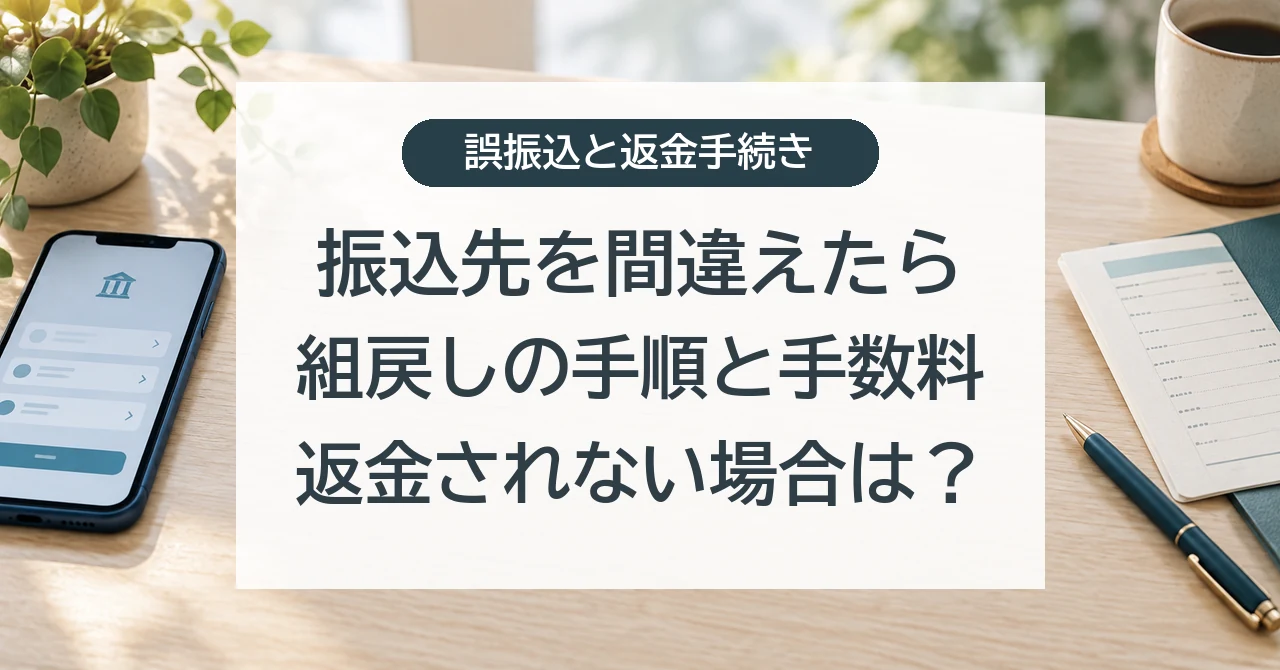 振込を間違えたときの初動と組戻しの手順・手数料