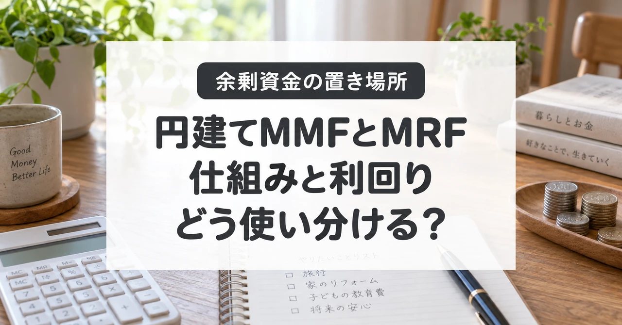 円建てMMFとMRFの仕組み・利回りと余剰資金の使い分け