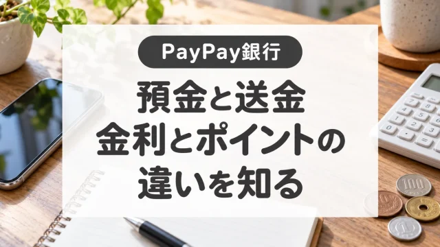 PayPay銀行の金利・手数料と使い方｜利息とPayPayポイントを分けて比較