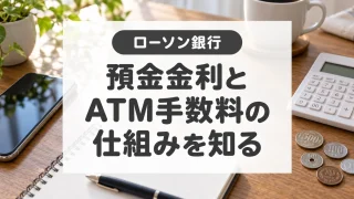 ローソン銀行の預金金利と手数料｜口座を持つ場合とATM利用の違い