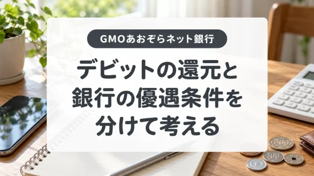 GMOあおぞらネット銀行のVisaデビット｜還元率とステージ条件の注意点