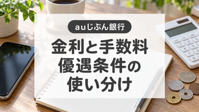 auじぶん銀行の金利・手数料と選び方｜プレミアム優遇の条件に注意