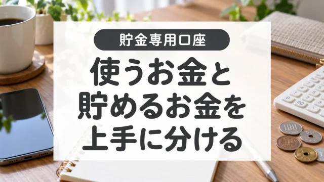 貯金専用口座の選び方と管理方法｜生活費と分けて金利も受け取る