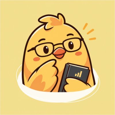 ふかちゃんのプロフィール画像。眼鏡をかけたひよこのイラスト