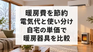 暖房費と暖房器具の使い分けを比較