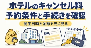 ホテルのキャンセル料と予約条件、取消しの手続きを確認する