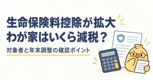生命保険料控除の拡大と年末調整で確認する対象者と節税額