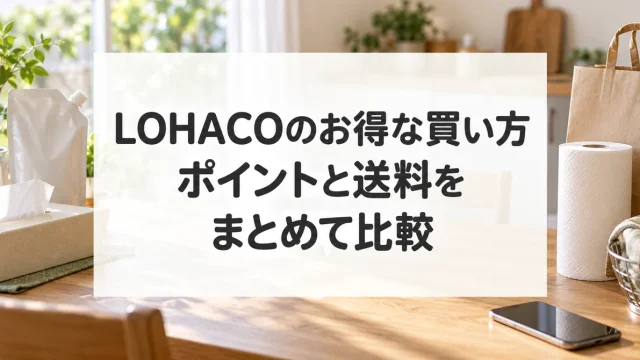 LOHACOのお得な買い方。ポイントと送料をまとめて比較