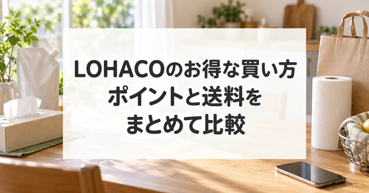 LOHACOのお得な買い方。ポイントと送料をまとめて比較