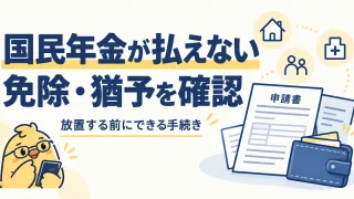 国民年金が払えないときの免除・猶予と申請の順番