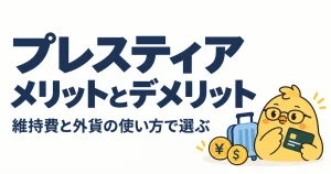 プレスティアのメリットとデメリットを維持費と外貨の使い方で選ぶ