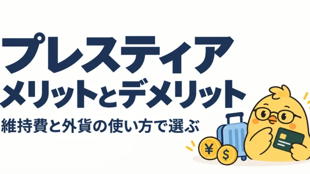 プレスティアのメリットとデメリットを維持費と外貨の使い方で選ぶ