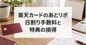 楽天カードのあとリボの日割り手数料と特典の損得