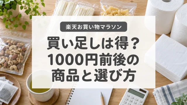 楽天お買い物マラソンで1000円前後の商品を買い足すときの選び方