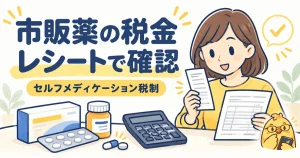 市販薬の税金はレシートと対象商品を確かめて計算する