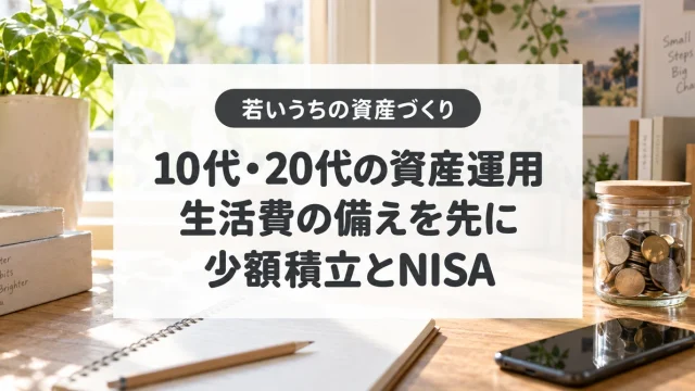 10代・20代の資産運用、生活費の備えを先に、少額積立とNISA