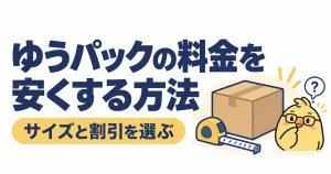 ゆうパックを安く送るためのサイズと割引の選び方