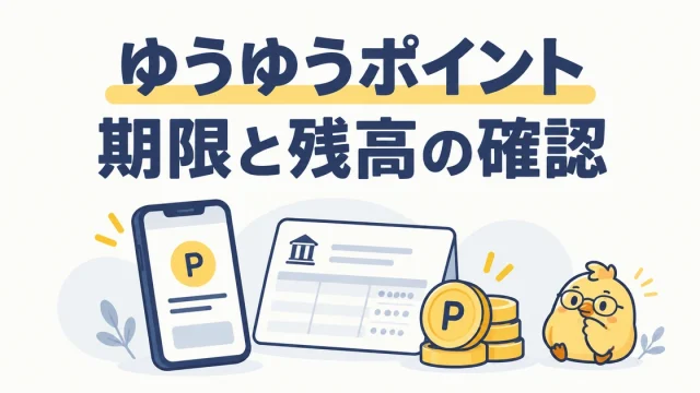 ゆうゆうポイントの期限とゆうちょPay残高を分けて確認